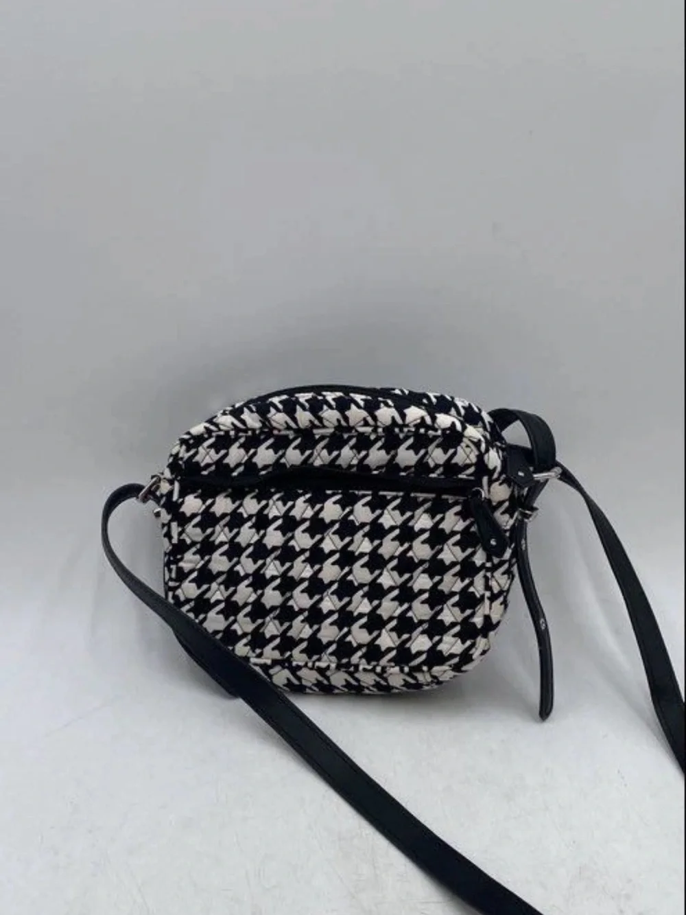 Houndstooth Mini Crossbody Bag - Black & White Vera Bradley